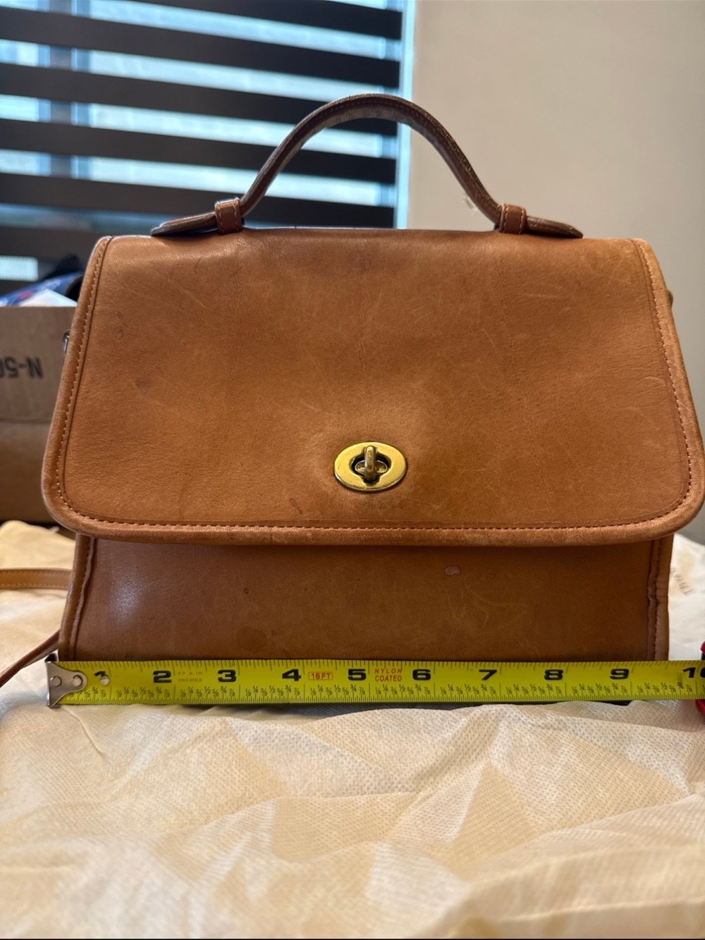 Vintage Coach court crossbody bag